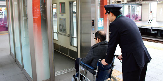 駅で働く社員の1日のイメージ